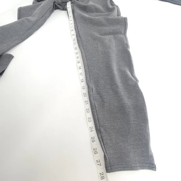 Spanx grey Pull On Stretch Ankle Length Ponte Legging with Side Slits XLARGE